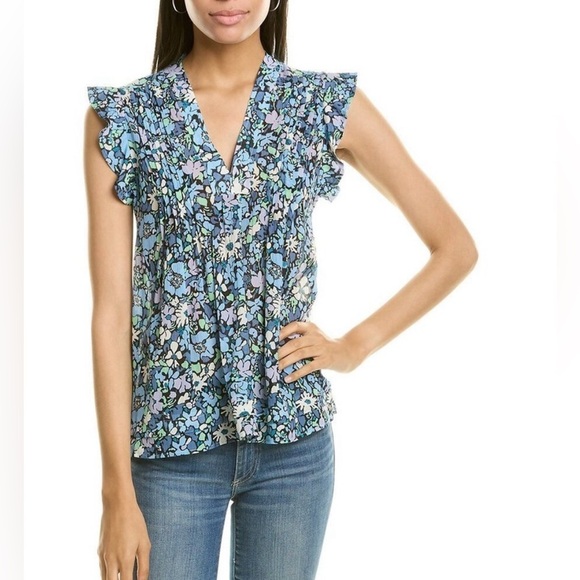 Derek Lam 10 Crosby Kona Silk Blend Top. Size 2  NWT - Picture 1 of 6